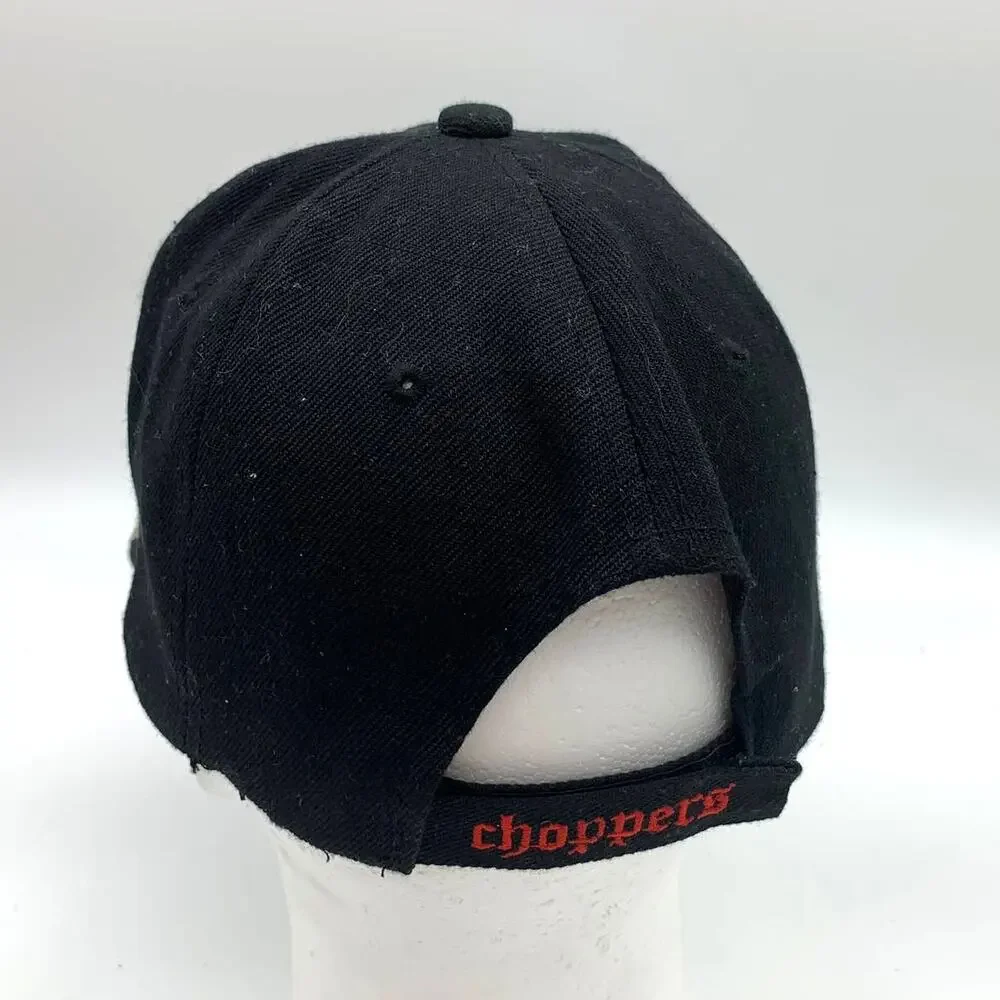 Capbai Ride Hard Die Free Motorcycle Cap One Size Fit All Black Color
